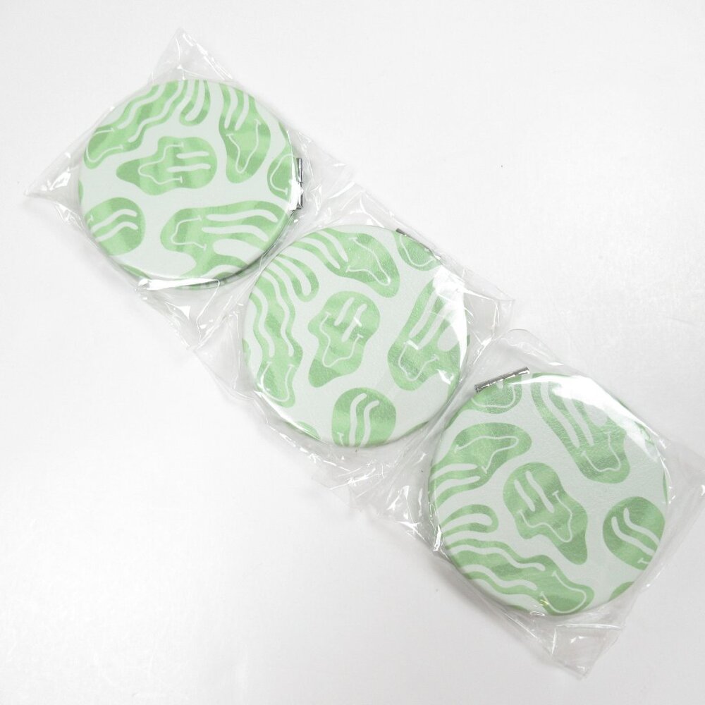 3x Urban Outfitters Wavy Smile Compact Pocket Mirror
